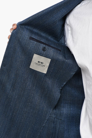 CC COLLECTION Blazer aus Schurwollmischung mit klassischem Revers