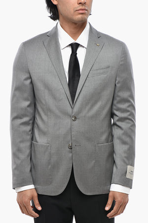 CC COLLECTION Jacke aus Schurwolle mit aufgesetzten Taschen