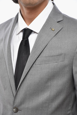 CC COLLECTION Virgin Wool Jacket with Patch Pockets
