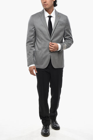 CC COLLECTION Virgin Wool Jacket with Patch Pockets