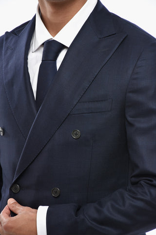 Wool And Silk Double-Breasted Blazer GATE