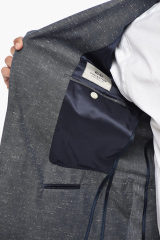 CC COLLECTION Teilgefütterter Blazer aus Baumwollmischung mit spitzem Revers