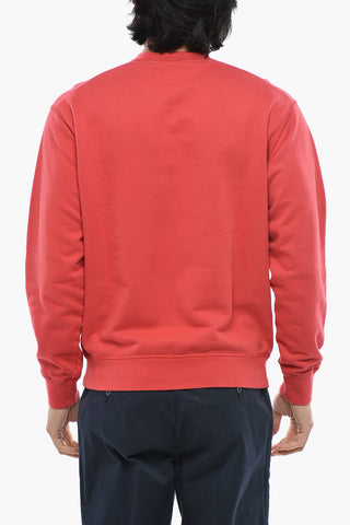 Cotton Crewneck Sweatshirt with Logo