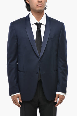 Giacca Tuxedo CERIM.ACADEMY in Lana Vergine con Collo Sciallato