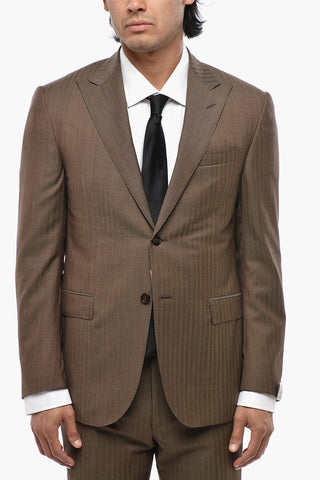 Abito Herringbone ACADEMY con Rever a Lancia