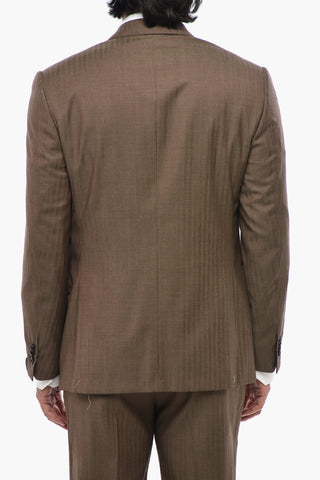Abito Herringbone ACADEMY con Rever a Lancia