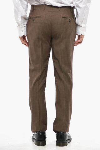 Abito Herringbone ACADEMY con Rever a Lancia
