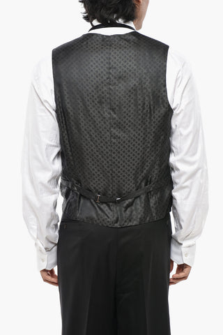 Giacca CERIM.ACADEMY in Lana Vergine con Collo Sciallato e Gilet