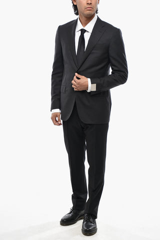 Blazer 2 Bottoni in Lana Vergine con Rever Classico