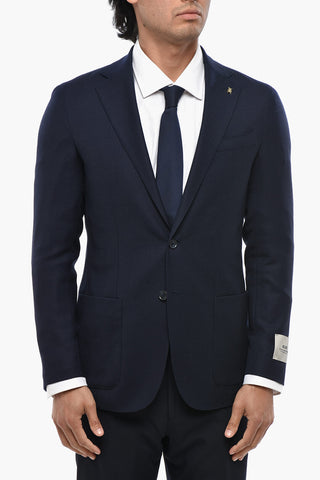 CC COLLECTION Blazer aus reiner Schurwolle mit aufgesetzten Taschen