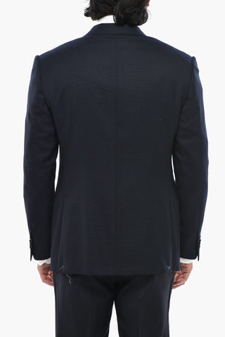 Blazer Semifoderato in Lana Vergine con Rever Classico