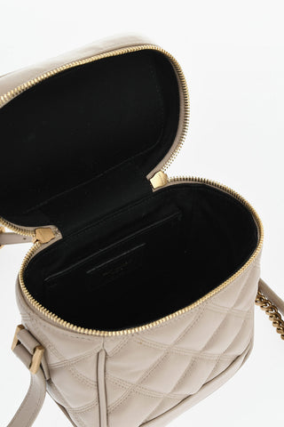 Quilted Leather Shoulder Bag VANITY 80'S