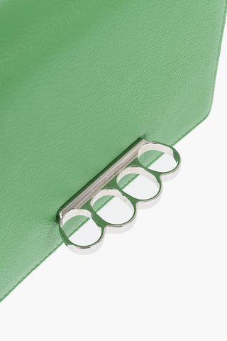 Hammered Leather Top-Handle Bag With Removable Shoulder Strap