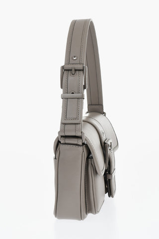 Schultertasche Aus Leder Mit Frontschnalle