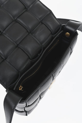 Borsa a Tracolla in Pelle Intrecciata con Fibbia Iconica