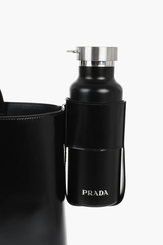 Tote Bag aus gebürstetem Leder mit passender Trinkflasche