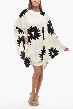Blumiges Minikleid LUCIANA mit Kappenärmeln