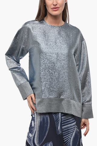 Lurex-Top KIRA mit Reißverschluss hinten