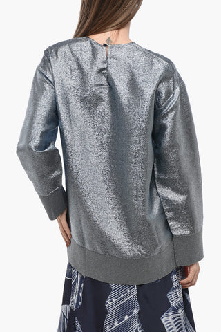 Lurex-Top KIRA mit Reißverschluss hinten