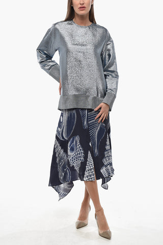 Lurex-Top KIRA mit Reißverschluss hinten