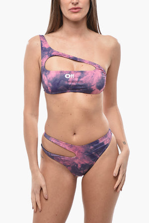 Tie-Dye Bikini Set with Cut-Out