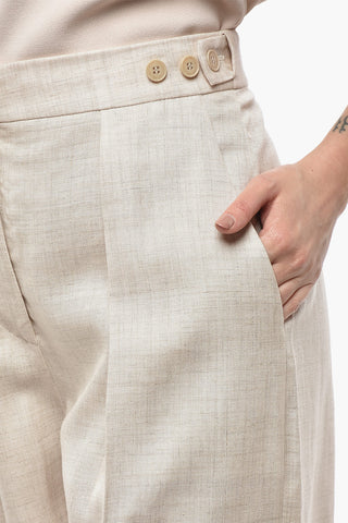 Pantaloni in Misto Lino KATLYN ad 1 Pince