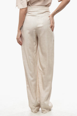 Pantaloni in Misto Lino KATLYN ad 1 Pince