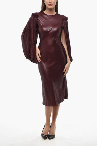 Midi-Kleid BILLOWING mit plissierten Ärmeln