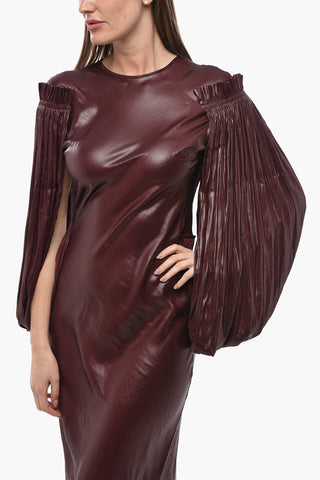 Midi-Kleid BILLOWING mit plissierten Ärmeln