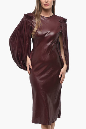 Midi-Kleid BILLOWING mit plissierten Ärmeln