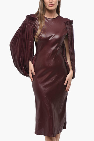 Midi-Kleid BILLOWING mit plissierten Ärmeln