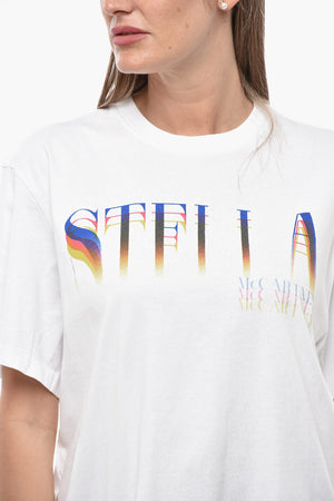 T-Shirt Girocollo STELLA in Cotone con Logo Stampato