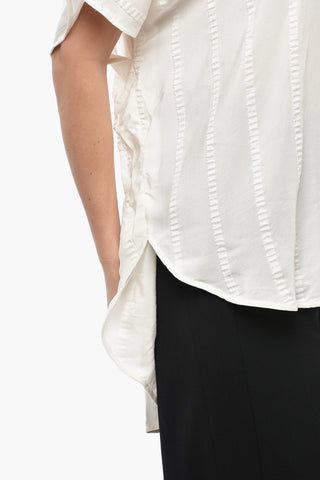 Asymmetrische Bluse SUSAN aus Jacquardstoff