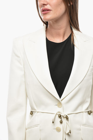 Wool-Blend Twill Slim-Fit Blazer
