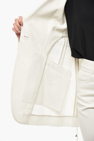 Wool-Blend Twill Slim-Fit Blazer