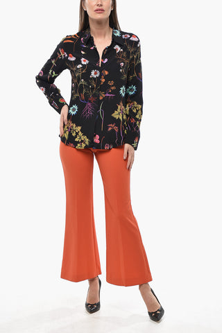 Bluse aus Seidenchiffon WILLOW mit Blumenmuster