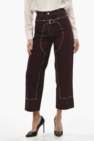 Hose aus Baumwolle WORKWEAR mit sichtbaren Nähten