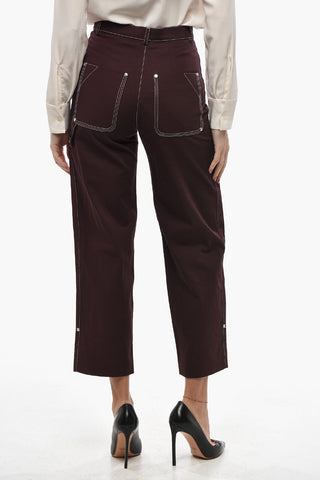 Hose aus Baumwolle WORKWEAR mit sichtbaren Nähten