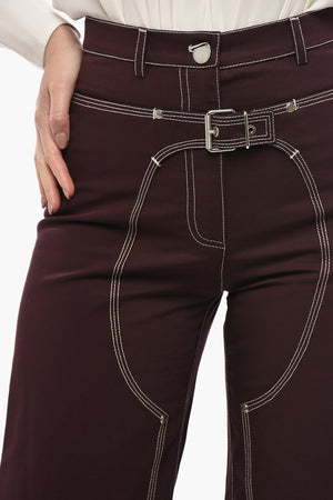 Hose aus Baumwolle WORKWEAR mit sichtbaren Nähten