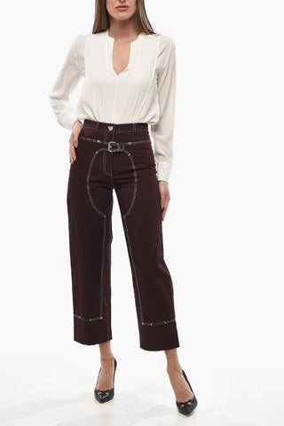 Hose aus Baumwolle WORKWEAR mit sichtbaren Nähten