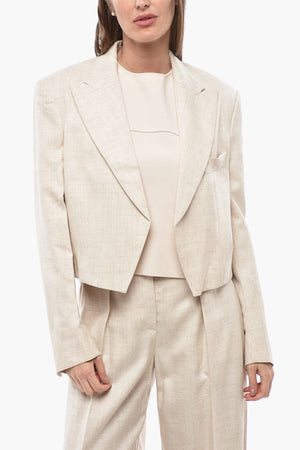 Cropped-Fit Blazer ADLEY with Lance Lapel