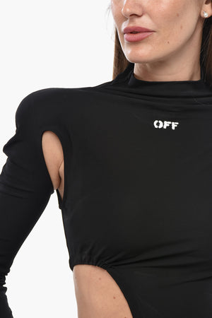 Vestito Svasato in Viscosa con Cut-outs