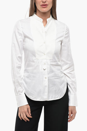 Tuxedo-Hemd PLASTRON aus Jacquard-Baumwolle
