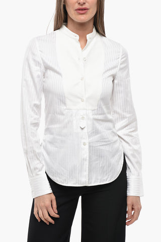 Tuxedo-Hemd PLASTRON aus Jacquard-Baumwolle