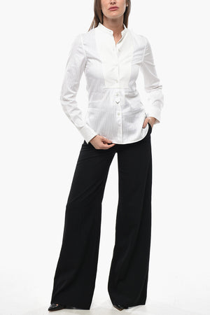 Camicia Tuxedo PLASTRON in Cotone Jacquard