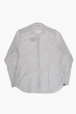 Cotton Jersey Striped Shirt With French Collar