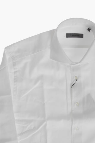 Solid Twill Shirt with French Collar