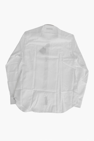 Solid Twill Shirt with French Collar