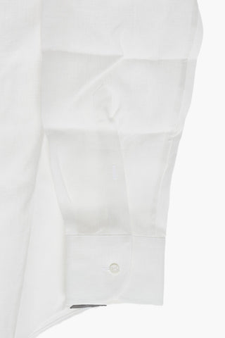 Camicia in Puro Lino con Collo Francese