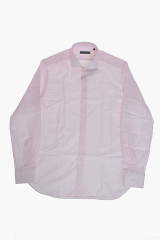 Camicia a Righe con Collo Francese